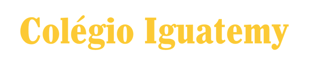 Assinatura Colégio Iguatemy em amarelo, arquivo PNG.
