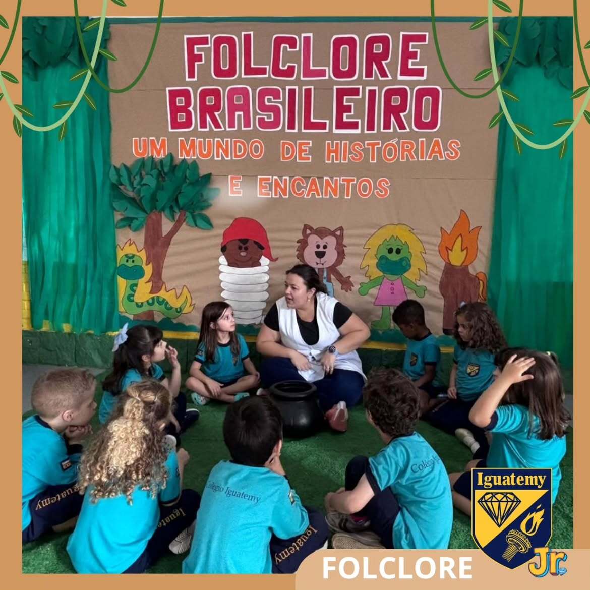 Atividade sobre o Folclore Brasileiro no Iguatemy Jr.