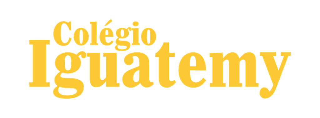 Escrita Iguatemy Superior em amarelo, arquivo PNG.