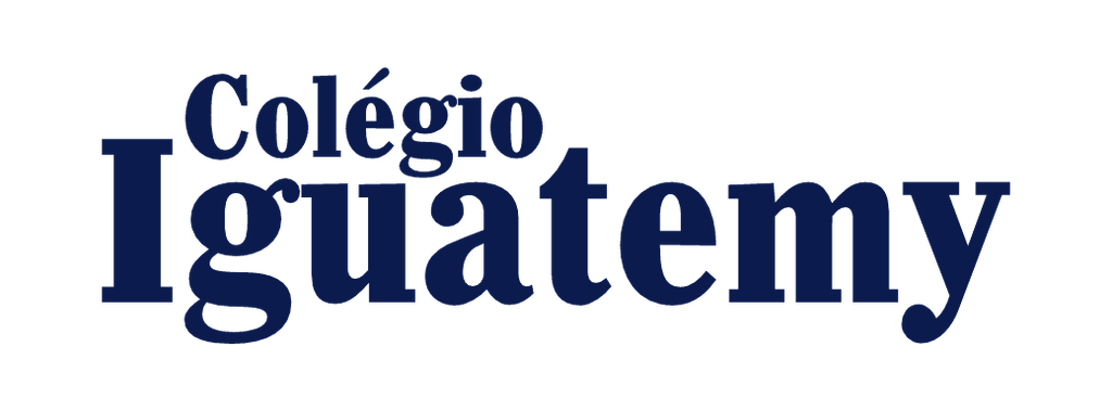 Escrita Iguatemy Superior em azul, arquivo PNG.
